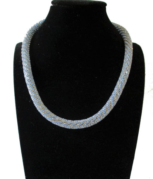 Ocean Blue Crystal Deluxe Necklace