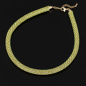 Green Crystal Deluxe Necklace