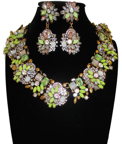 J'adore Statement Pear Necklace & Earrings set