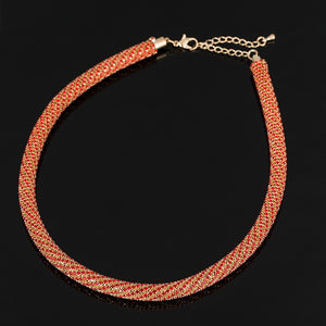 Coral Crystal Deluxe Necklace